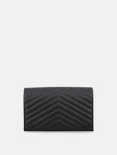 Saint Laurent Cassandre chain wallet black and gold -  | Spazio Pritelli