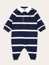 Polo Ralph Lauren baby boy's striped rugby coverall -  | Spazio Pritelli