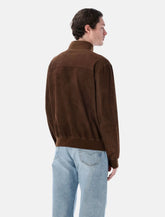Sword 6.6.44 perforated suede jacket -  | Spazio Pritelli