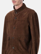 Sword 6.6.44 perforated suede jacket -  | Spazio Pritelli