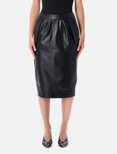 Stella McCartney vegan leather midi skirt -  | Spazio Pritelli