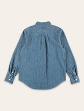 Polo Ralph Lauren indigo cotton Chambray shirt for kids -  | Spazio Pritelli