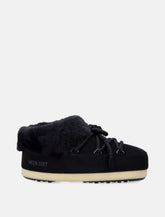 Moon Boot EVX suede mules with sheepskin trim -  | Spazio Pritelli