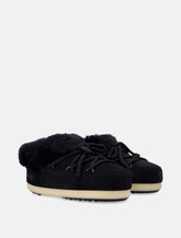 Moon Boot EVX suede mules with sheepskin trim -  | Spazio Pritelli