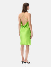 Saint Laurent backless silk satin dress -  | Spazio Pritelli