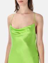 Saint Laurent backless silk satin dress -  | Spazio Pritelli