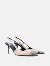 Saint Laurent Jeanne leather slingback pumps -  | Spazio Pritelli