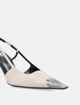 Saint Laurent Jeanne leather slingback pumps -  | Spazio Pritelli