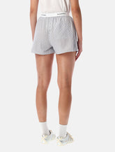 Sporty & Rich Yankees navy striped boxer shorts -  | Spazio Pritelli