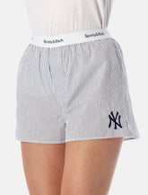 Sporty & Rich Yankees navy striped boxer shorts -  | Spazio Pritelli