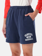 Sporty & Rich Yankees navy gym shorts -  | Spazio Pritelli