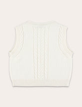 Bonpoint Jobolène girls’ sleeveless cardigan with cherry embroidery -  | Spazio Pritelli