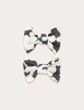Boinpoint kids Miniclic Barrette set in black liberty fabric -  | Spazio Pritelli