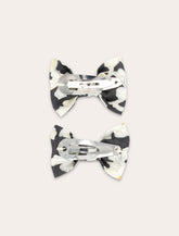 Boinpoint kids Miniclic Barrette set in black liberty fabric -  | Spazio Pritelli