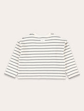 Bonpoint Gaya girls’ striped sweatshirt with camera patch -  | Spazio Pritelli