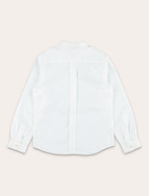 Bonpoint Acteur girls’ shirt in white cotton -  | Spazio Pritelli