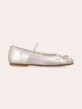 Joie gold leather Cat ballerinas Bonpoint for girl -  | Spazio Pritelli