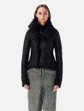Rick Owens Naska shearling biker jacket -  | Spazio Pritelli
