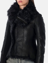 Rick Owens Naska shearling biker jacket -  | Spazio Pritelli