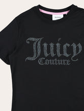 Rhinestone logo girl's t-shirt Juicy Couture -  | Spazio Pritelli
