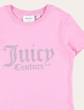 Rhinestone logo girl's t-shirt Juicy Couture -  | Spazio Pritelli