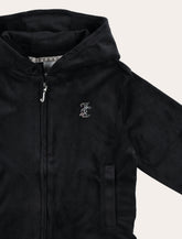 Velour girl's hoodie with rhinestone logo Juicy Couture -  | Spazio Pritelli