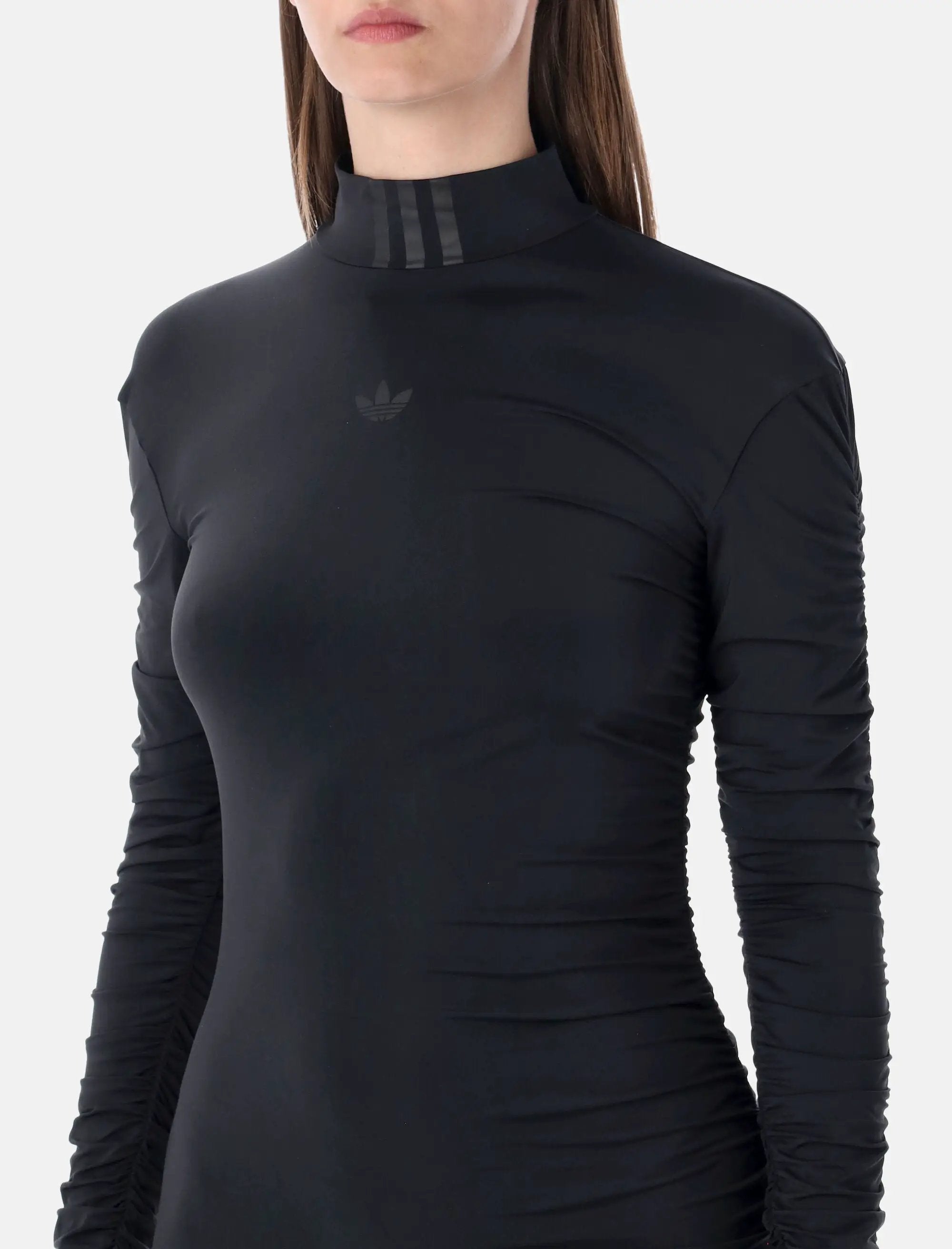 adidas long sleeve dress Adidas Women's Rasant Ribbed Longsleeve Dress in Multi adidas