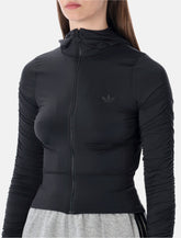 Giacca da allenamento arricciata nera di Adidas Originals -  | Spazio Pritelli