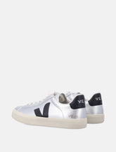 Veja Campo silver and black leather sneakers -  | Spazio Pritelli