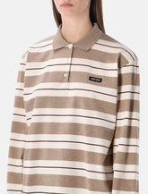 Polo Miu Miu in jersey di cotone a righe -  | Spazio Pritelli