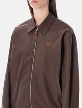 Giacca blouson Miu Miu in cotone Panama -  | Spazio Pritelli