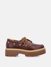 Timberland Leather Platform Boat Shoes -  | Spazio Pritelli