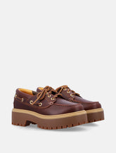 Timberland Leather Platform Boat Shoes -  | Spazio Pritelli