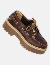Timberland Leather Platform Boat Shoes -  | Spazio Pritelli