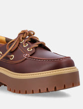 Timberland Leather Platform Boat Shoes -  | Spazio Pritelli