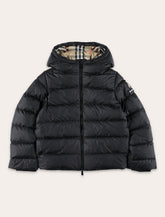 Burberry kid's hooded nylon down coat -  | Spazio Pritelli