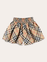Kid - Burberry Check Cotton Poplin Shorts -  | Spazio Pritelli