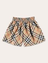 Kid - Burberry Check Cotton Poplin Shorts -  | Spazio Pritelli