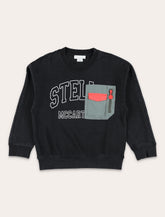 Stella McCartney Kids Black Logo Pocket Sweatshirt -  | Spazio Pritelli