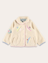 Stella McCartney Kids Dove Embroidered Fleece Jacket -  | Spazio Pritelli