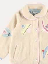 Stella McCartney Kids Dove Embroidered Fleece Jacket -  | Spazio Pritelli