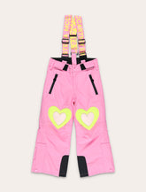 Stella McCartney Kids Heart pink Ski Salopettes -  | Spazio Pritelli