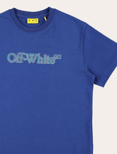 Off-White Kids Logo Bookish Cotton T-shirt in Blue -  | Spazio Pritelli