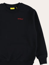 Off-White Kids arrow logo black crewneck sweatshirt -  | Spazio Pritelli