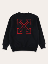 Off-White Kids arrow logo black crewneck sweatshirt -  | Spazio Pritelli