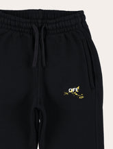 Off-White Kids Black Logo Jogging Pants -  | Spazio Pritelli