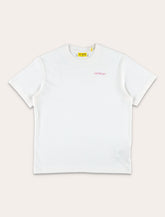 Off-White Kids white cotton t-shirt with pink Arrow logo -  | Spazio Pritelli