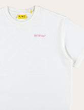 Off-White Kids white cotton t-shirt with pink Arrow logo -  | Spazio Pritelli