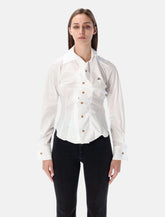 Vivienne Westwood white Drunken sculpted shirt -  | Spazio Pritelli