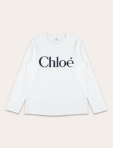Chloé t-shirt a maniche lunghe con logo da bambina -  | Spazio Pritelli